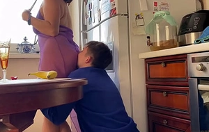 This sushi delivery man has at no time indigenous to anything like this at work - alina tumanova before oral sex with regard to transparent underwear