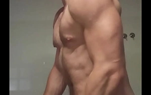 Muscle worship jerking off