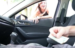 Niche tune - sexy young hooker sucking my cock in car