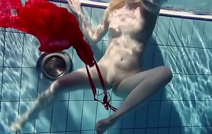 Russian teenie lucie goes below-ground swimming