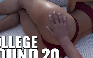 College bound 20 - lynda showing will not hear of nice round butt