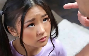 Tiny asian schoolgirl gets sleety messing around - legal age teenager porn