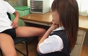Sexy japanese girl yuki hirai fucked in school classroom