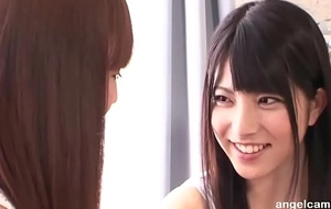 Beautiful young Japanese lesbians scissoring-angelcamsex.com