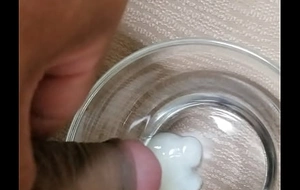 Japanese masturbation mass ejaculation in glass