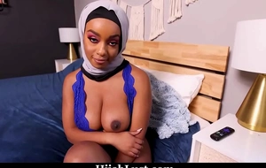 Hijab Spoil Tastes a Bit of American Cock, and Is Eager to Have It Inside Her - HijabLust