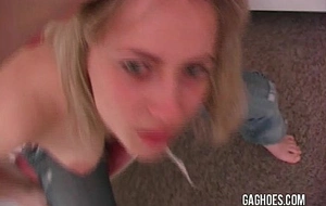 Young Become man Gagging Her Husband's Popular Cock