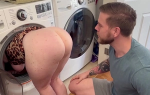 I Fuck My Big Booty MILF Stepmom Snag thither eradicate affect Washer! Steve Rickz