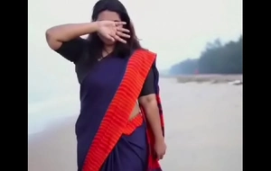 Extreme hot and sensational Kerala mallu model in outdoor photoshoot