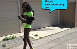 Gorgeous ebony slut Chanel Skye gets her ass pounded rough