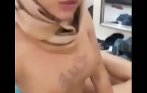 Muslim Indonesian Shemale get fucked by lucky guy
