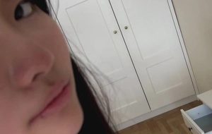 Flawless 18yo Asian teens's first real homemade porn video