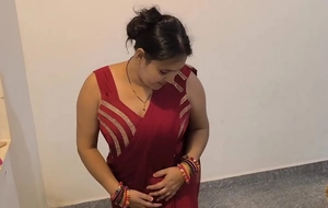 Zabardast chudai non check red saree