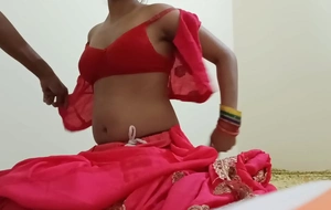Hot Indian Desi Village new merid bhabhi was cheat her husband and fucked away from step brother on illusory Hindi audio