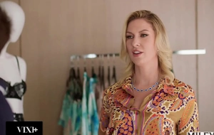 MILFY Cock-Obsessed MILF Sydney Paige Bonks Customer In Lingerie Impart