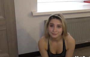 I spied a 18yo gymnast and fucked hard while she spread long sexy legs