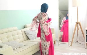 Small muslim become man needs to buy new dress