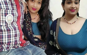Step mother sucked son's erect cock, haphazardly school going lass fucked her in doggy style Hindi glaze