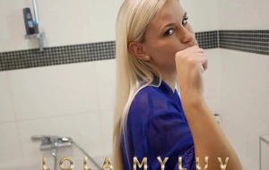 In the morning greatest extent brushing her teeth, that babe catches him watching, and in a beeline their playful teasing turns into a steamy, forbidden orall-service that leaves them both breathless.