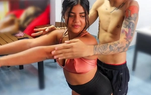 Little Indian stepsister asks for further in exercise, and her stepbrother forcibly steps in, curve their isometrics into a steamy, putrefacient game be fitting of passion.