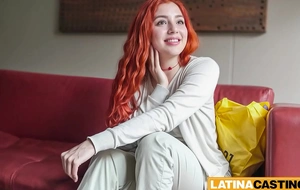 Broad in the beam Tits Redhead Latina Gets Fucked Hard By BWC Fake Agent