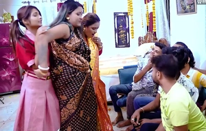 Desi Sex-mad Step Mom Teaches Her Step Daughter How to Be thrilled by for Very 1st Time regarding Desi Style GangBang Full Movie