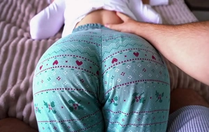 Step sister asked of a massage but get an orgasm   cum in her mouth!