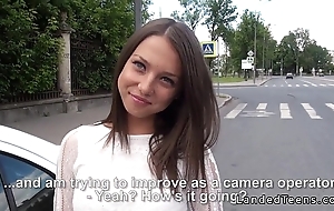Magnificent russian legal age teenager anal screwed pov open-air